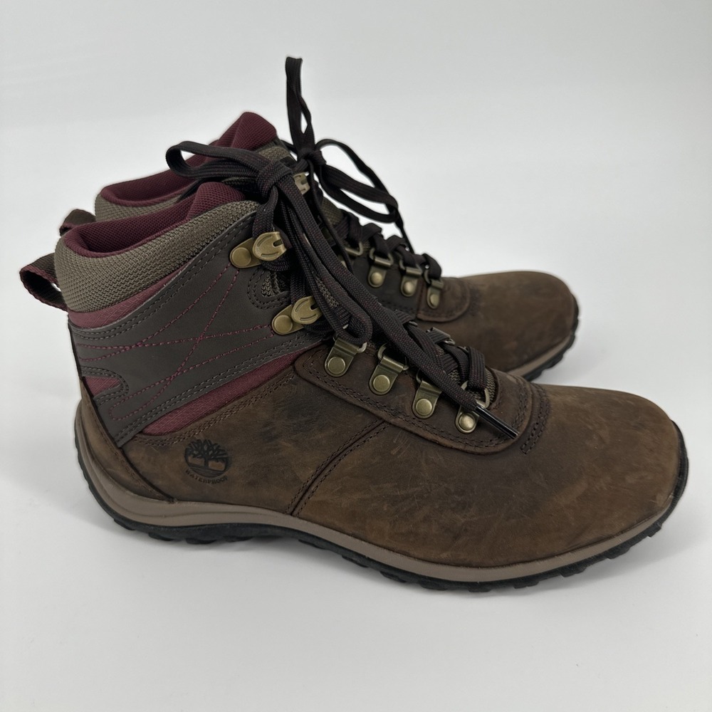 Timberland Womens Norwood Brown Hiking Boots Shoes Size 8 Medium 9505A